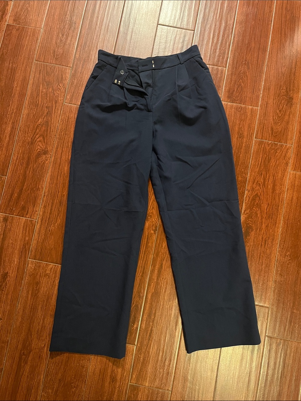 Abercrombie & Fitch Curve Love Navy Trousers - Size 10L